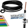 EBROM H07V-K Aderleitung flexibel 1,5mm² Schwarz