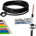 EBROM H05V-K Aderleitung flexibel 0,75mm² Schwarz