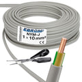 EBROM NYM-J Installationsleitung 10mm² Grau