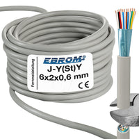EBROM J-Y(St)Y Telefonleitung 6x2x0,6mm² Grau