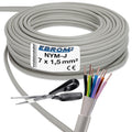 EBROM NYM-J Installationsleitung 7x1,5mm² Farbige Adern