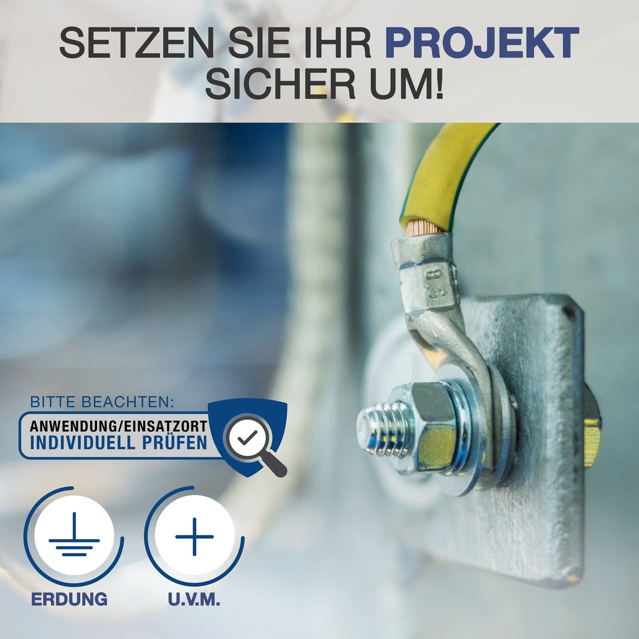 EBROM H07V-K Aderleitung flexibel 16mm² Grün/Gelb