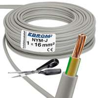 EBROM NYM-J Installationsleitung 16mm² Grau