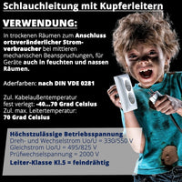 EBROM H05VV-F PVC-Schlauchleitung 2x1,5mm² Weiss