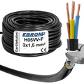 EBROM H05VV-F PVC-Schlauchleitung 3x1,5mm² Schwarz