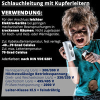 EBROM H03VV-F PVC-Schlauchleitung 4x0,75mm² Weiss