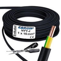 EBROM NYY-J Erdkabel 16mm² Schwarz