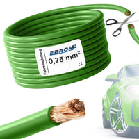 EBROM FLRY Fahrzeugleitung 0,75mm² Grün