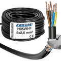 EBROM H05VV-F PVC-Schlauchleitung 5x2,5mm² Schwarz