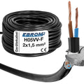 EBROM H05VV-F PVC-Schlauchleitung 2x1,5mm² Schwarz