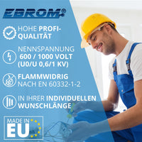 EBROM NYY-J Erdkabel 3x1,5mm² Schwarz