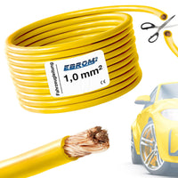 EBROM FLRY Fahrzeugleitung 1,0mm² Gelb