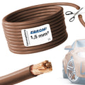 EBROM FLRY Fahrzeugleitung 1,5mm² Braun