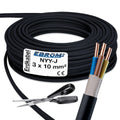 EBROM NYY-J Erdkabel 3x10mm² Schwarz