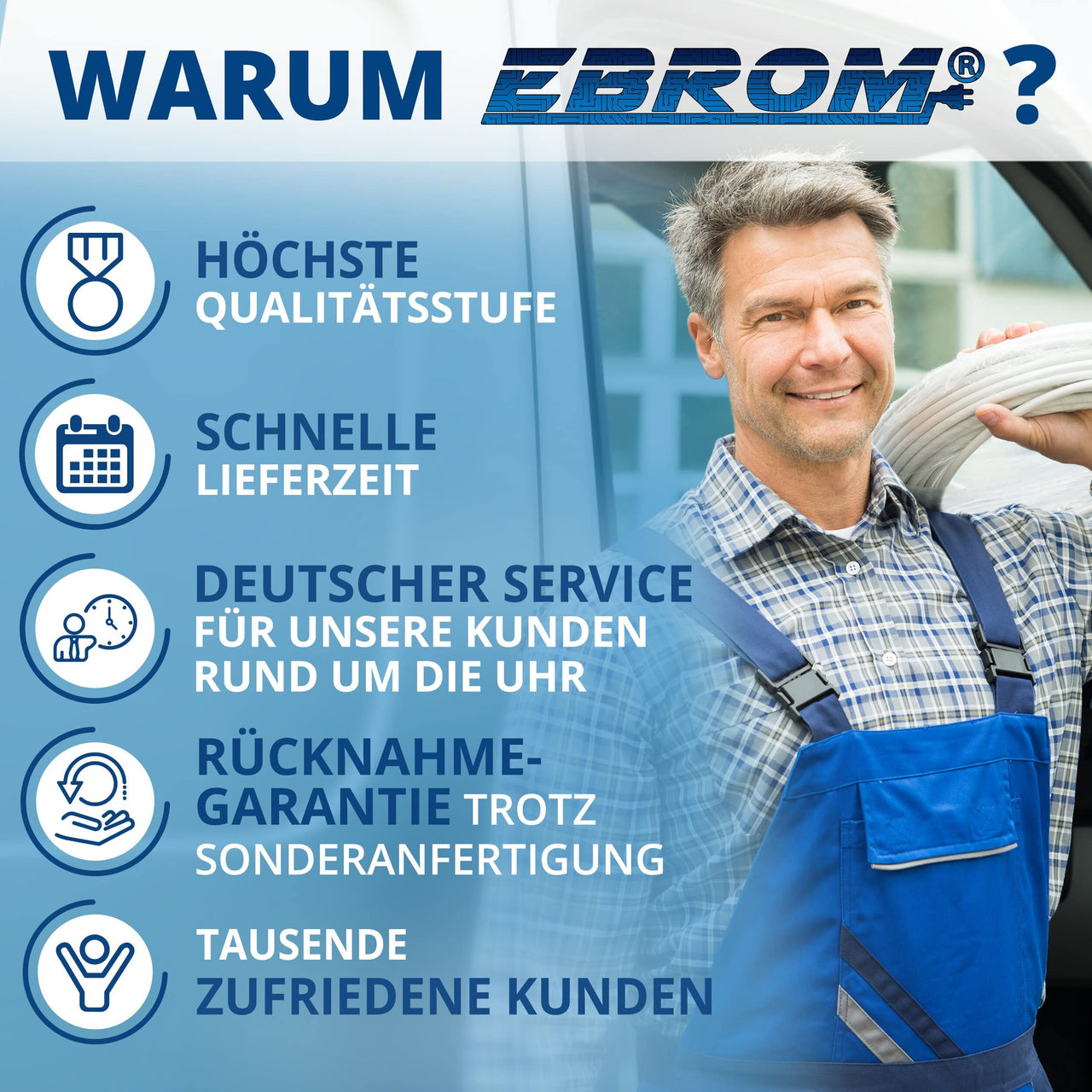 EBROM H07V-K Aderleitung flexibel 16mm² Grün/Gelb
