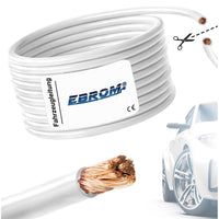 EBROM FLRY Fahrzeugleitung 6mm² Weiss