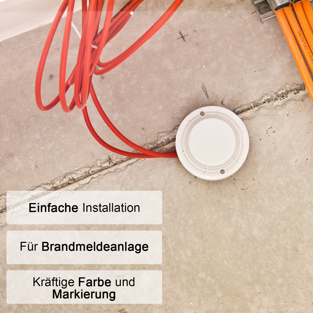 EBROM J-Y(St)Y Brandmeldekabel (BMK) 2x2x0,8mm² Rot