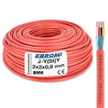 EBROM J-Y(St)Y Brandmeldekabel (BMK) 2x2x0,8mm² Rot