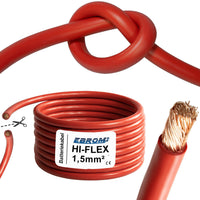 EBROM HI-FLEX Batteriekabel hochflexibel 1,5mm² Rot – Position 1